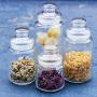 YL LY All Glass Storage Tank Glass Sealed Jar Dried Fruit Jar Large Milk Powder Jar Sugar Bowl Kitchen Supplies 750Ml