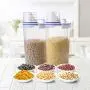 YXTHON Rice Storage Bin Cereal Containers Dispenser with BPA Free Plastic + Airtight Design + Measuring Cup + Pour Spout - Plastic Insect Proof Moisture Proof Large Capacity with Measuring Cup White YXTHON Rice Storage Bin Cereal Containers Dispenser with BPA Free Plastic + Airtight Design + Measuring Cup + Pour Spout - Plastic Insect Proof Moisture Proof Large Capacity with Measuring Cup White