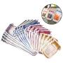 Reusable Mason Jar Bags Portable Mason Jar Zipper Bags Seal Food Saver Storage Bags Snack Sandwich Ziplock Bags (Purple)