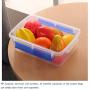 Kitchen Food Storage Jar Airtight Food Storage Food Storage Containers With Lids PACK OF 4 Rectangular Fruit/Vegetable Transparent Fresh Plastic Container