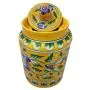 Handgemachte Keramik-Behälter Set, 500 ml + 250 ml, blaue Keramik-Achar-Gläser, dekorative Keramik-Schutzgläser für Küche, ideal zur Aufbewahrung von Nüssen/Snacks/Gewürzen/Essiggurken/Desserts