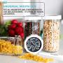 Masontops Multi-Use Wide Mouth Mason Jars - Large 24 Oz Jar Size -13 Piece Set - 4 Pack of Glass Jars & Blackboard Lids