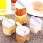 SoundsBeauty Spice Jars, Food Grade PP Condiment Storage Box Seasoning Container, Pack of 5 Random Colors SoundsBeauty Spice Jars, Food Grade PP Condiment Storage Box Seasoning Container, Pack of 5 Random Colors