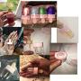 Healthcom 10 Pieces 8ml Pink Ice Cream Lip Gloss Tubes Empty Refillable Lip Balm Bottle Containers Clear Lip Glaze Tube Vials DIY Cosmetic Samples Lipstick Tube Lipgloss Tube for Women Girl Makeup Beauty