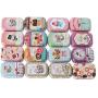 Milue Small Empty Tinplate Tin Tea Can Storage Box Organizer for Jewelry Candy Case