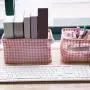Bajuan Lagerbehälter Schreibtischhalter Karo Kosmetik Schmuck Fernbedienung Stifthalter Organizer - L