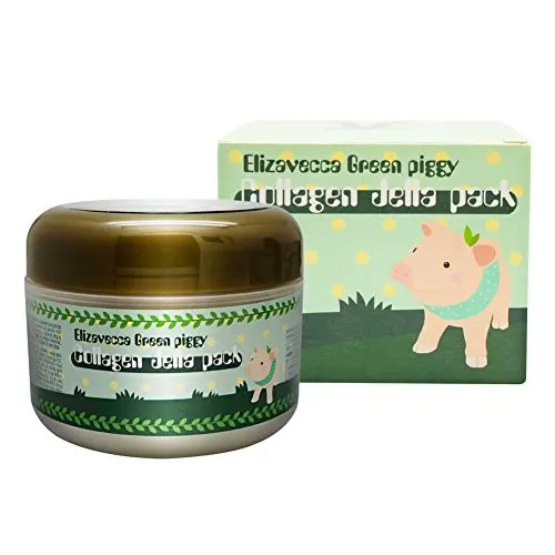 Masque Jellies Green Piggy Collagen Elizavecca, Intense Hydratation, Anti-rides, 100g (3.53oz) Masque Jellies Green Piggy Collagen Elizavecca, Intense Hydratation, Anti-rides, 100g (3.53oz)