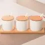 Spice storage containers,Small spice jars Storage containers Ceramic spice jars with lid Porcelain condiment jar-A Spice storage containers,Small spice jars Storage containers Ceramic spice jars with lid Porcelain condiment jar-A