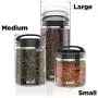 Meilleur Conteneur de Rangement Hermétique Premium pour Café, Thé et Produits Sèches - EVAK - Innovation qui Fonctionne par Prepara, Verre et Inox, Poignée Soft Touch Noire Compacte, Petit Meilleur Conteneur de Rangement Hermétique Premium pour Café, Thé et Produits Sèches - EVAK - Innovation qui Fonctionne par Prepara, Verre et Inox, Poignée Soft Touch Noire Compacte, Petit