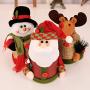 Amosfun 3Pcs Christmas Candy Jar Santa Claus Snowman Elk Cookie Jars Food Storage Container Gift Bottle Holder for Christmas Party Ornament