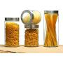 Glass Sealed Jars, Kitchen Household Grain Containers, Storage Spices/Pasta/Oatmeal/Coffee Beans