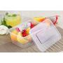 Emoyi 12-Pack 1 Compartment Lunch box Food Containers with Lids, Leak Proof, Microwavable, Freezer And Dishwasher Safe, 23 Ounce