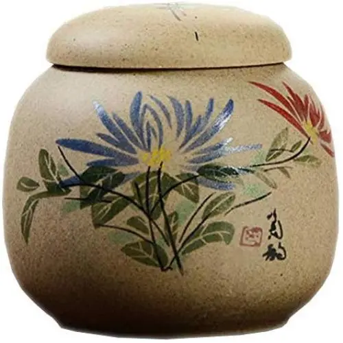 Kylin Express Candy/Snack Pot Tea Coffee Storage Jar/Chinese Tea Container, D