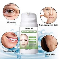 Retinol Cream,Retinol Moisturizer Cream,Retinol Day Night Cream,Anti Aging Cream with Active Retinol Hyaluronic Acid for Face Eye Area Wrinkles Fine Lines Firming Skin