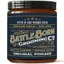 Battle Born Grooming Co Original Pomade (Bay Rum, 4 oz) | Medium Hold | Matte Finish | Natural Ingredients | Water Based Battle Born Grooming Co Original Pomade (Bay Rum, 4 oz) | Medium Hold | Matte Finish | Natural Ingredients | Water Based