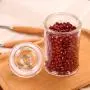 NACOLA Glass Storage Canister,Round Clear Jar With Clear Glass Airtight Lid Apothecary Glass Canister Jars for Kitchen or Bathroom Food Cookie Cracker