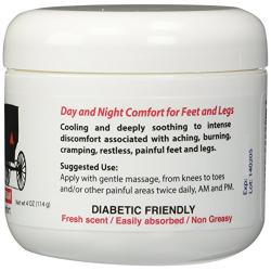 Smiths Amish Foot Cream Deep soothing herbal cream for intense foot and leg discomfort including burning, cramping & restlessness sensations