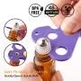 Ätheröl Rollerflaschen, 48er Pack USA/China, 10ml Glas Amber Rollerflaschen mit UV-Schutz und Edelstahlkugeln (4 Tropfer, 10 Extra Rollerkugeln, 4 Flaschenöffner, 48 Etiketten)