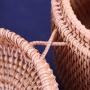 Rattan Weave Food Container Storage Box Handmade Organizer Kitchen Breathable Cans For Bulk Products Banks Jars Caps Jug Lock,B068Cm12X14Cm