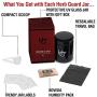 Herb Container - Half Oz Smell Proof Stash Jar (250 ml) Comes with Humidity Pack to Keep Goods Fresh for Months