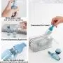 Tragbarer Reise-Set mit Sprayflaschen, wasserdichte Kunststoff-Toilettenkörper, wiederverwendbare Behälter-Set für Shampoo, Conditioner, Lotion, ideal für Geschäfts- oder Persönlichkeitsreisen, Set von 10