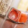FEOOWV 10 Pcs Empty Square Glass Spice Jars Set for Storing Seasoning Salt Pepper,4oz/120ml, Pour/Sift Shaker Lid