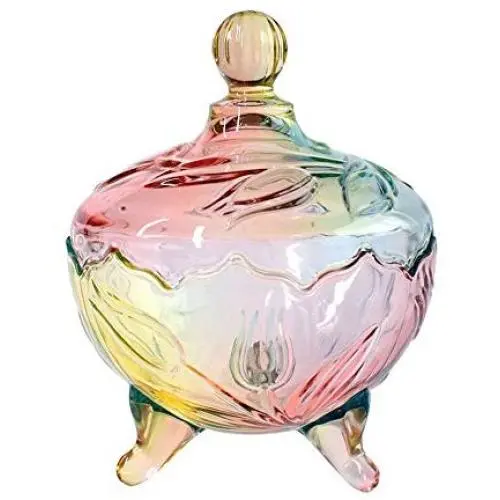Bouteille à Sucre Art Décorative en Verre Transparent avec Ornement Royal Arc-en-Ciel, Étiquette, pour Mariage, Buffet de Sucre, Récipient à Sucre (7oz/22oz) Bouteille à Sucre Art Décorative en Verre Transparent avec Ornement Royal Arc-en-Ciel, Étiquette, pour Mariage, Buffet de Sucre, Récipient à Sucre (7oz/22oz)