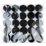 (25 Pcs) Beauticom 3G/3ML Round Clear Jars with Black Lids for Lotion, Creams, Toners, Lip Balms, Makeup Samples - BPA Free