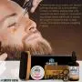 Glatter Wikinger- Bartpflege Set für Männer – Natürbürste und Kamm, Edelstahl-Trimmerschere, Feuchtigkeitsspendendes Bartöl und Formulierungsbalsam