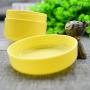 erioctry 6PCS 100ml 3.5oz Empty Refillable Plastic Face Cream Eye Shadow Jar Container Pot Lip Balm Lotion Storage Make-up Cosmetic Jars Bottle Case Holder with Inner Pad (Yellow)