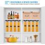 ME.FAN Airtight Food Storage Containers [4-Piece Set] Durable Seal Pot- Cereal Storage Containers - 24 Chalkboard Label - Kitchen Cabinet Organization - BPA Free - Clear Plastic with Black Lid