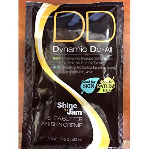 Shine n Jam DD Dynamic Do - Crème Dynamique Shea Butter pour Cheveux et Peau (Pack de 4) 1.75oz Shine n Jam DD Dynamic Do - Crème Dynamique Shea Butter pour Cheveux et Peau (Pack de 4) 1.75oz