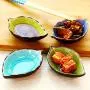 JUSTDOLIFE Mini Dish tomato sauce Dish Leaf Shaped Ceramic Japanese Small Sushi Sauce Dish JUSTDOLIFE Mini Dish tomato sauce Dish Leaf Shaped Ceramic Japanese Small Sushi Sauce Dish