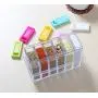 JUSTDOLIFE Spice Shaker Cute Seasoning Bottle Jar Plastic Storage Container with Tray Sets 6Pcs