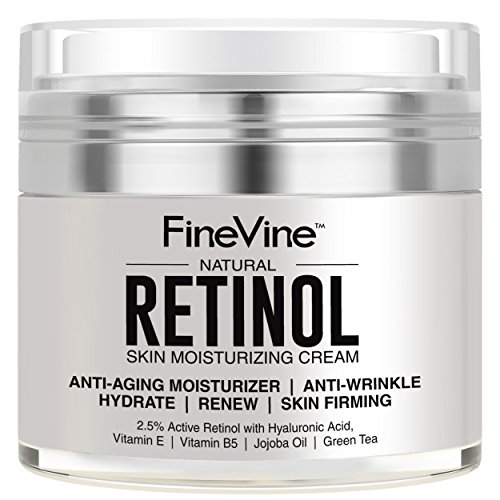 Retinol Moisturizer Cream for Face and Eye Area - Made in USA - with Hyaluronic Acid, Vitamin E - Best Day and Night Anti Aging Formula to Reduce Wrinkles, Fine Lines & Even Skin Tone.