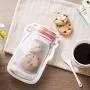 YXTHON 7 Pcs Mason Jar Zipper Bags Snack Sandwich Ziplock Bags Reusable Airtight Seal Storage Bags Reusable Food Storage Snack Sandwich Bags-Mason Jar Shape YXTHON 7 Pcs Mason Jar Zipper Bags Snack Sandwich Ziplock Bags Reusable Airtight Seal Storage Bags Reusable Food Storage Snack Sandwich Bags-Mason Jar Shape