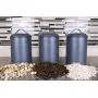 Kitchen Canisters, Set of 3 for Countertop Storage of Coffee, Food, Charcoal Grey Metal, All One-Size, Airtight Lids, Modern Farmhouse Industrial (8 Inches High with Lids, 4.5 Inches Diameter) Kitchen Canisters, Set of 3 for Countertop Storage of Coffee, Food, Charcoal Grey Metal, All One-Size, Airtight Lids, Modern Farmhouse Industrial (8 Inches High with Lids, 4.5 Inches Diameter)