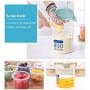 Decdeal Food Storage Container Clear PP Sealed Can Grain Storage Tank with Lid Sealed Food Jar Box for Storing Grains Beans Sugar Coffee Seeds