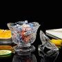 Biscuits Jar Retro Sweet Jars Glass Food Storage with Lid, Kitchen Storage Tea Coffee Sugar Sets Biscuits Glass Storage Jars Set of 4
