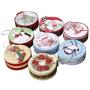 Zhanwang17 Round Candy Jar，Cookie Jar Candy Box Childrens Gift For Christmas Tree Decoration