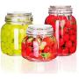 HIZLJJ 3 Pack Environmentally Friendly Glass Storage Tanks Spice Jars Airtight Flip Top Bottles Complete Set of Square Empty Spice Bottles Kitchen Spice Organizer Clear Glass Jars