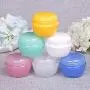 2 Stück Kosmetik Reisebehälter Plastik Leere Make-up Creme Behälter Glasbehälter Auffüllbare Reisezubehör (Größe: 5g)