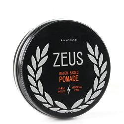 ZEUS Firm Hold Pomade for Men - Paraben Free - Firm Hold Styling Pomade for All Hair Types (4.0 oz Jar)