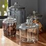 For Anchor Hocking glass jars with lids set | 4 Decorative Clear Cookie Jar Storage Containers, 2 Gallon Jar, 1 Gallon Jar, Half Gallon, and 3 Quart jar with lid | Plus Gift