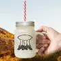 Roter Traumfänger Ring Bild, Frostglas Mason Jar mit Stroh 

以下是一些备选翻译，选择第一个：

Roter Traumfänger Ring-Bild aus frostgiertem Glas Mason Jar mit Strohhalme