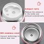 IAMGlobal Insulated Food Jar, Food Containers, Meal Soup Container with Collapsible Spoon, Lunch Box, Double Wall Vacuum Lunch Containers, Stainless Steel Food Flask(27 oz) (Pink)