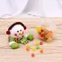 Artibetter Christmas Candy Jar Christms Favor Box with Snowman Doll Star Shape Christmas Food Storage Container for Cookies