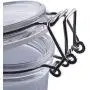 Die Grindstone | 400 ml (14 Oz) PET Kunststoff Kilner Gläser | Runder Klare Acryl Aufbewahrungsgläser | Verschließbare Mason Stil Behältnisse mit Klappverschluss | Mehrere Anwendungen | Luftdichte Verschlussdeckel mit Klickverschluss | Packung mit 4