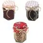 SelTek 180ml Hexagonale Marmeladenvorratsglas-Honigflaschen-Set
