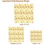 MMTX Biodegradable Beeswax Wraps Assorted 3 Pack Eco Friendly Reusable Food Wraps Sustainable Plastic Free Food Storage for Sandwich Cheese Fruit Bread Snacks - 1 Small, 1 Medium, 1 Large
